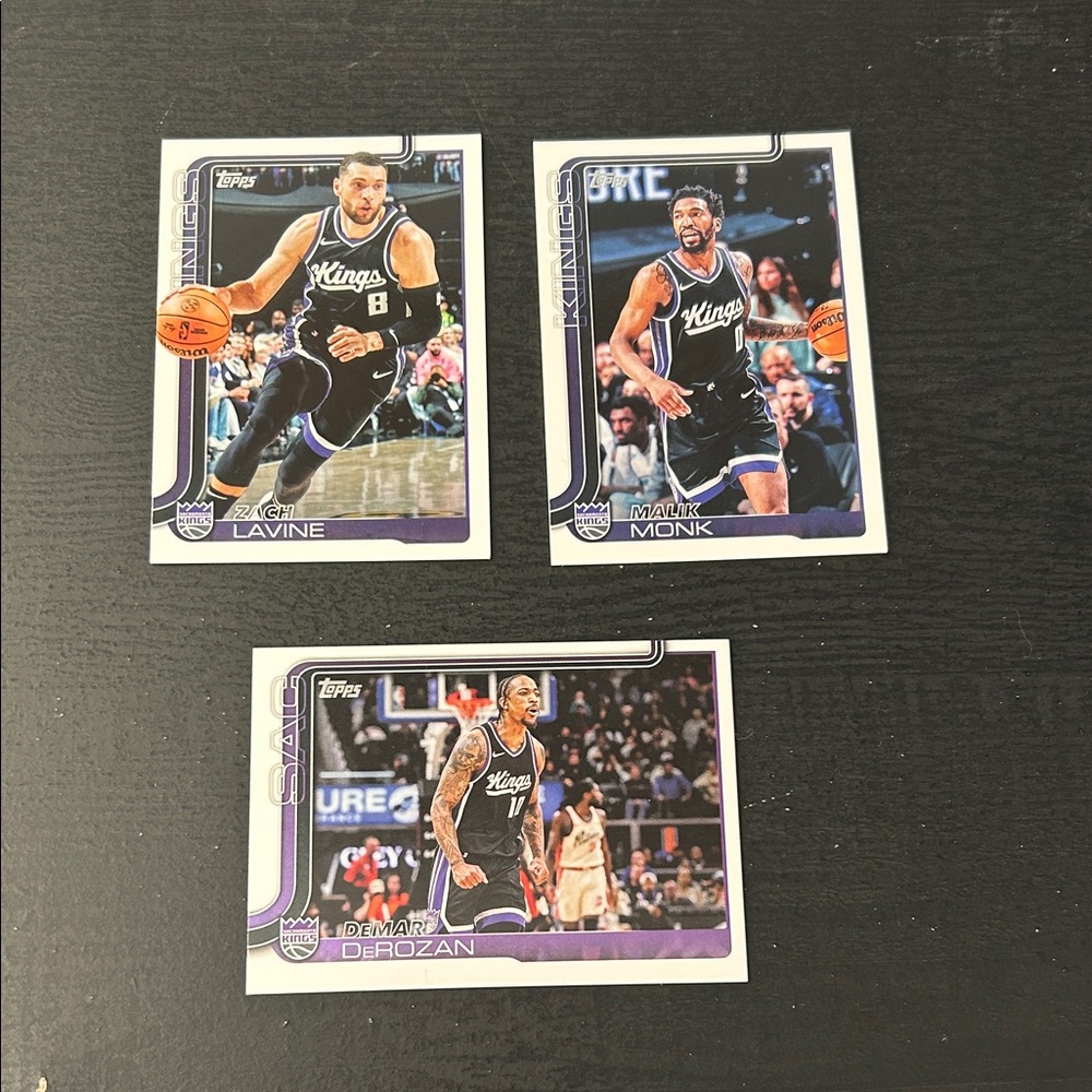 Topps NBA Sacramento Kings Set- Derozan, Lavine, Monk